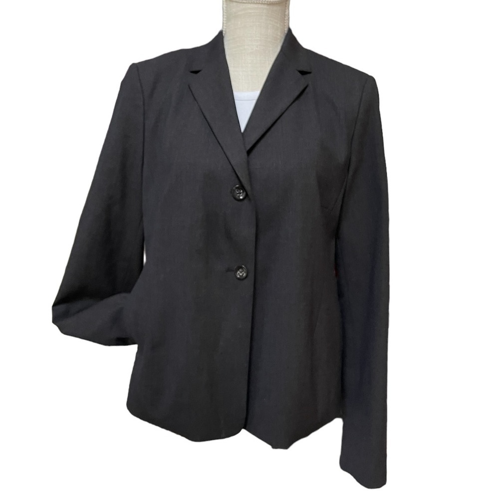 Vintage Banana Republic Wool Blend 2‎ Button Business Blazer in Charcoal Size: 8